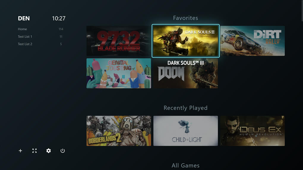 Den Game Launcher Screenshot